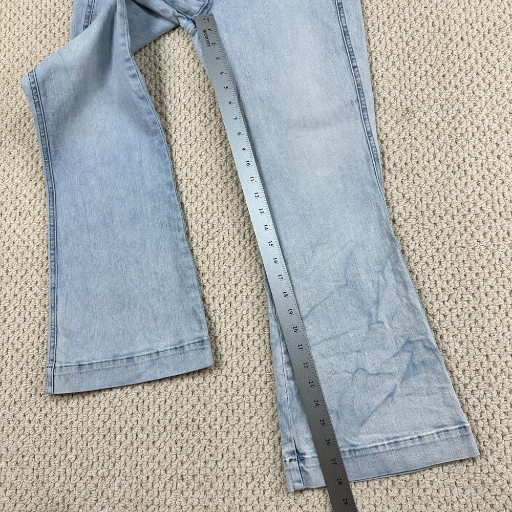 Veronica Beard Carson Ankle Flare Jeans Womens 31/12 Light Blue Wash High Rise - Picture 6 of 15